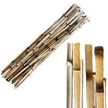 Tutor Bambu Preto Rachado Identificado 6 Unidades 95cm