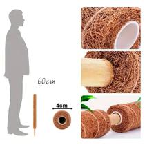 Tutor para Plantas Trepadeiras Fibra de Coco 60 80 100 120 150cm Estaca Suporte Natural Vaso Jardim