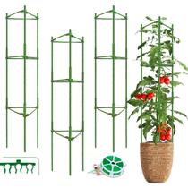 Tutor para tomate Fabulas ajustável de aço 122 cm para suporte de plantas