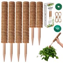 Tutores de musgo para plantas Eibikdi, 6 peças, extensíveis, 173 cm
