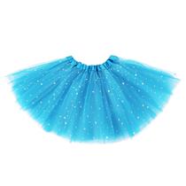 Tutu Century Star Sparkle Light Blue para meninas de 2 a 8 anos Tutu Century Star Sparkle Light Blue para meninas de 2 a 8 anos