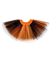 Tutu Century Star Sparkle preto e laranja para meninas de 2 a 8 anos Tutu Century Star Sparkle preto e laranja para meninas de 2 a 8 anos