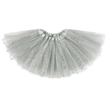 Tutu Century Star Sparkle Silver Grey Grey para meninas de 2 a 8 anos Tutu Century Star Sparkle Silver Grey Grey para meninas de 2 a 8 anos