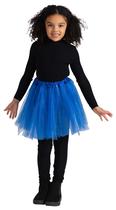 Tutu Dress Dress Up America, 4 camadas, tule, balé, 15 cm, azul