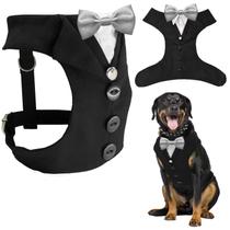 Tuxedo para cães AVERYDAY para roupa de casamento com gravata borboleta para cães Tuxedo para cães AVERYDAY para roupa de casamento com gravata borboleta para cães