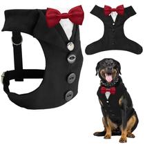 Tuxedo para cães AVERYDAY para roupa de casamento com gravata borboleta para cães Tuxedo para cães AVERYDAY para roupa de casamento com gravata borboleta para cães