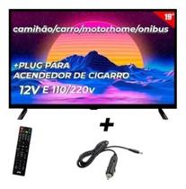 Tv 12 Volt Led Hd 19 Com Plug 12V MotorHome Van Carro Caminhão Monitor