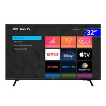 Tv 32p aoc led smart roku wifi hd hdmi