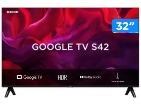 TV 32P SEMP LED Google TV Android HD - 32S42 TV 32P SEMP LED Google TV Android HD - 32S42