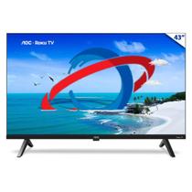 TV 43 AOC Roku TV - Smart - Full HD DLED - Wi-Fi - HDMI / USB / RJ45 - 43S504578G