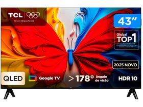 TV 43" TCL Full HD QLED 43S5K Google TV 2 HDMI TV 43" TCL Full HD QLED 43S5K Google TV 2 HDMI