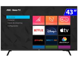 TV 43P AOC LED SMART Roku Wifi FULL HD USB HDMI - 43S5135/78G