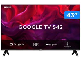 TV 43P SEMP LED Google TV Android FULL HD - 43S42