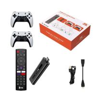 TV 8K HD98 ATV Game Stick Dual WiFi 4G 5G 64GB Controle Sem Fio Duplo 10000 Jogos Retrô Presente
