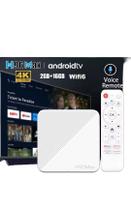 TV Box H 96 Android 14 WiFi6 Dual wifi Google Voice streaming multimídia homologado