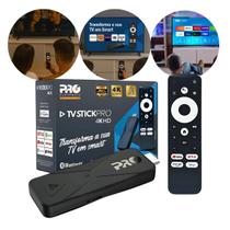 TV Box Stick Wi-Fi Android 4K HD 16GB Converta Sua TV em Smart com Controle por Voz e Bluetooth