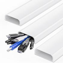 TV Cord Hider montada na parede Yecaye XX-Large 47 polegadas branca