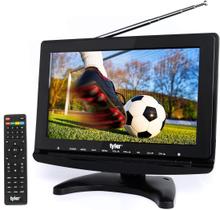 TV LCD Portátil Tyler TTV706 10" 1080P - com Antenas e Controle Remoto
