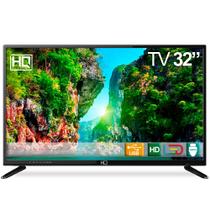 TV LED 32" HQ HQTV32 Resolução HD com Conversor Digital 2 HDMI 2 USB Recepção Digital
