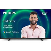 TV Philips SMART 50" Android TV 4K UHD DOLBY Vision DOLBY ATMOS Bluetooth - Bordas Ultrafinas - 50PU