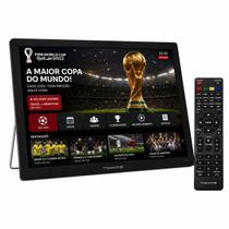 Tv smart Vídeo Portátil Inteligente 19 Tomate MTM1911 TV Digital ISDBT Bluetooth HDMI USB Bateria 5000mAh Preto Tv smart Vídeo Portátil Inteligente 19 Tomate MTM1911 TV Digital ISDBT Bluetooth HDMI USB Bateria 5000mAh Preto