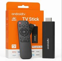 Tv Stick / Smart Tv Android 4k Wi-fi Hdmi Streaming Cor Preto Tipo De Controle Remoto
