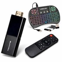 TV Stick Tomate Android 4K Ultra HD 2GB RAM 16GB WiFi Dual Band HDMI Controle Bluetooth