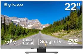 TV SYLVOX 22" 12V Full HD Smart Android com DVD