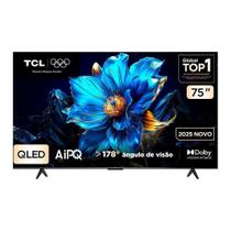 TV TCL 75 Polegadas 75PK7 QLED Smart 4K UHD Google Assist Preto Bivolt