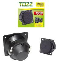 Tweeter Piezo Elétrico Quadrado 75rms 150w + Capacitor C/3pç