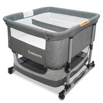 Twin Bassinet Cutebeams Twin para 2 bebês com rodas e armazenamento