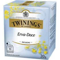 Twinings of london sabor erva doce 20g - 10 saquinhos