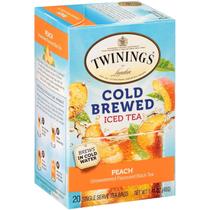 Twinings Té Frío de Durazno Cold Brew - Paquete de 40 Bolsitas
