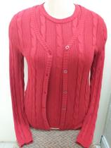 Twinset em linha vermelho