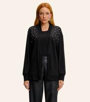 TwinSet Feminino Cardigan Com Regata Endless Preto TwinSet Feminino Cardigan Com Regata Endless Preto