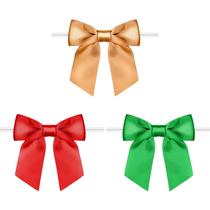 Twist Tie Bows RainbowPana, pacote com 120, Natal, vermelho, verde e dourado Twist Tie Bows RainbowPana, pacote com 120, Natal, vermelho, verde e dourado