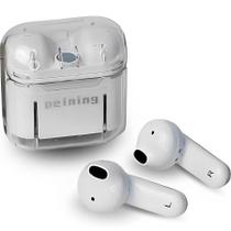 Tws Fone de Ouvido Branco Bluetooth Pequeno Leve Sem Fio - Peining