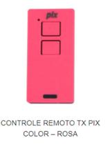 TXPIX - CONTROLE REMOTO PORTAO - 433,92mhz SAW - PINK
