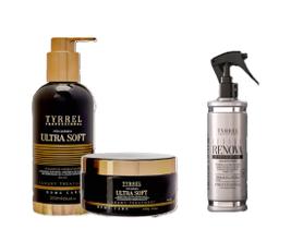 Tyrrel Kit Ultra Soft 2x250ml + Restaurador Capilar Renova Tyrrel Kit Ultra Soft 2x250ml + Restaurador Capilar Renova