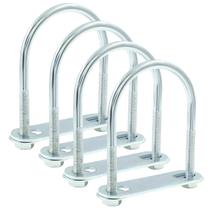U-Bolts Moicstiy M6 50 mm x 80 mm de aço zincado para reboques U-Bolts Moicstiy M6 50 mm x 80 mm de aço zincado para reboques