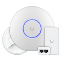 U6+ Plus Ubiquiti Com Fonte 15W 48V Roteador Wi-Fi 6 Access Point 3.0 Gbps + Injetor PoE