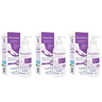 Uberpharma venoxflan creme dermatológico p/ tratamento das pernas 300ml (kit c/03)