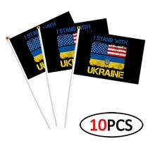 Ucrânia Bandeira Nacional / Bandeira, Mão Ucraniana Pequena Mini St