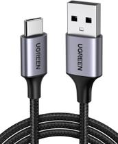 UGREEN Cabo USB C para USB A 2.0 rápido 3A QC PD 3.0 ( 1,5m ) trança de nylon compatível CarPlay