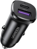 UGREEN Carregador de carro 30W rápido suporta protocolo PD3.0 QC4.0 SCP PPS / FCP 25W 20W