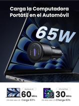 UGREEN Carregador de carro rápido 69W USB-A + USB-C simultâneo Suporta PD3.0 QC 65W 45W 33W 30W 25W