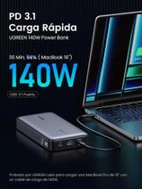 UGREEN Carregador Portátil 145W 25000mAh Power Bank Bateria externa USB-C 140W 65W USB-A 22,5W