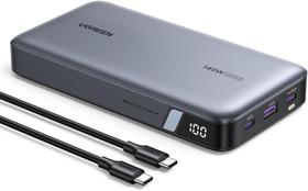 UGREEN Carregador Portátil 145W 25000mAh Power Bank Bateria externa USB-C 140W USB-A 22,5W PD QC3.0