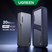 UGREEN Case Para SSD M.2 NVMe PCIe 20 Gbps USB-C 3.2 Gen2x2 gabinete externo ( Capacidade de 4 TB )