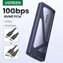 UGREEN Gabinete Case Para M.2 NVMe PCIe USB-C 3.2 Gen 2 10 Gbps M Key B + M Key 2230/2242/2260/2280